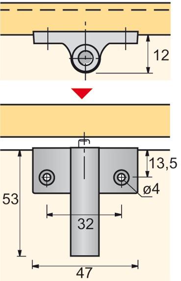 Productafbeelding Hettich Opschroefbare demper Silent System