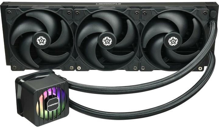 Actual product image Enermax LIQMAXFLO SR 360mm CPU AIO liquid cooler - Xtreme dual chamber PWM pump