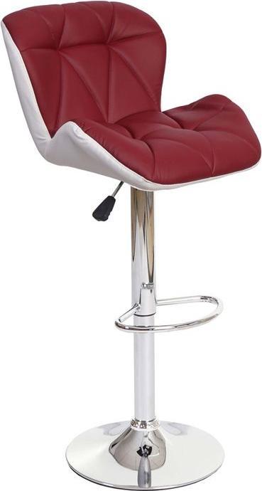 Produktbild Mendler Barhocker, Barstuhl Tresenhocker, höhenverstellbar Kunstleder bordeaux