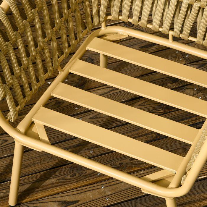 Produktbild Swisshandel24 4 tlg. Rattan Gartenmöbel-Set, Sitzgruppe mit 1 Couchtisch, 2 Sesseln, 1 Doppelsofa, Gartengarnitur