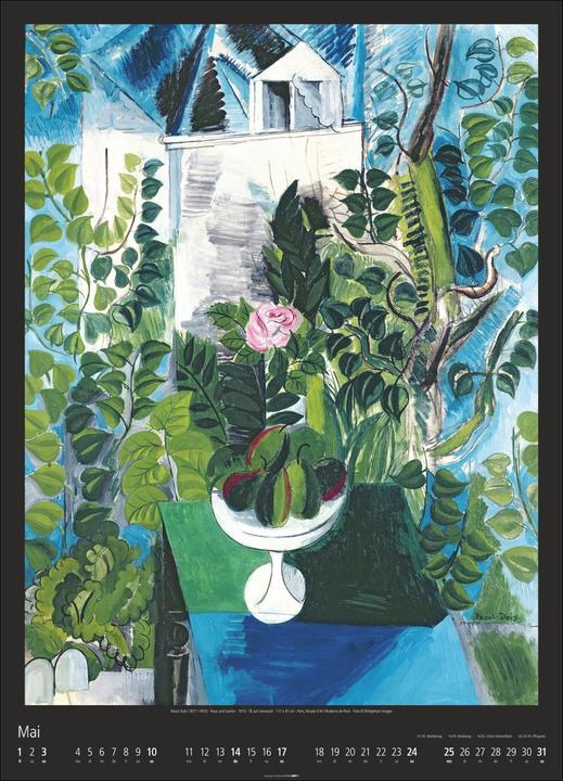 Produktbild World of Art Kalender 2026 (49 x 68 cm, Harter Einband, Deutsch, Englisch)