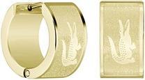 Image du produit Lacoste Gold-Plated Hoop Earrings Backhand 2040436