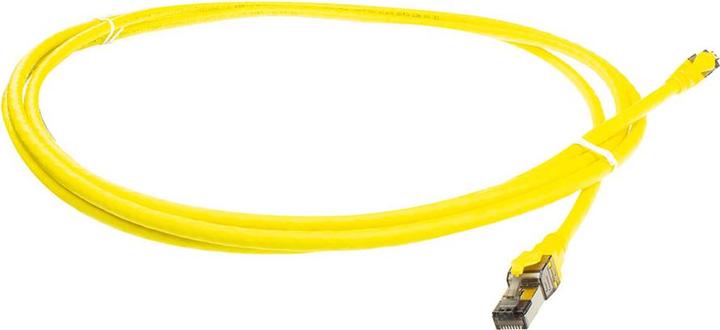 Actual product image Yellow 5 meter SFTP CAT8 patch cable snagless with RJ45 connectors (S/FTP, CAT8.1, 5 m)