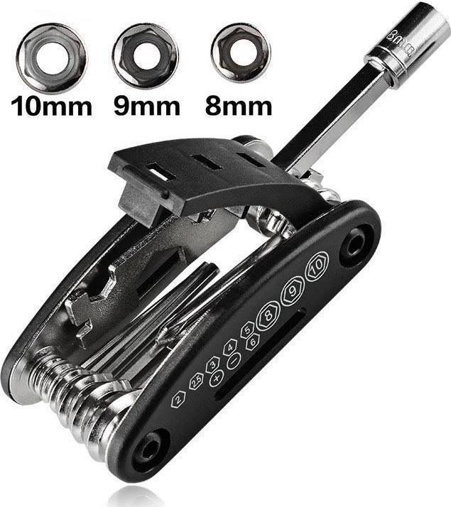 Produktbild Rockbros GJ1601 16-in-1 multi-tool for bicycle repair - black