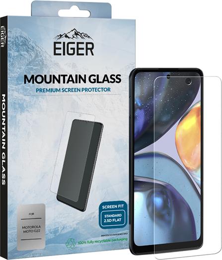 Actual product image Eiger Mountain Glass Clear (1 Piece, Motorola Moto G22)