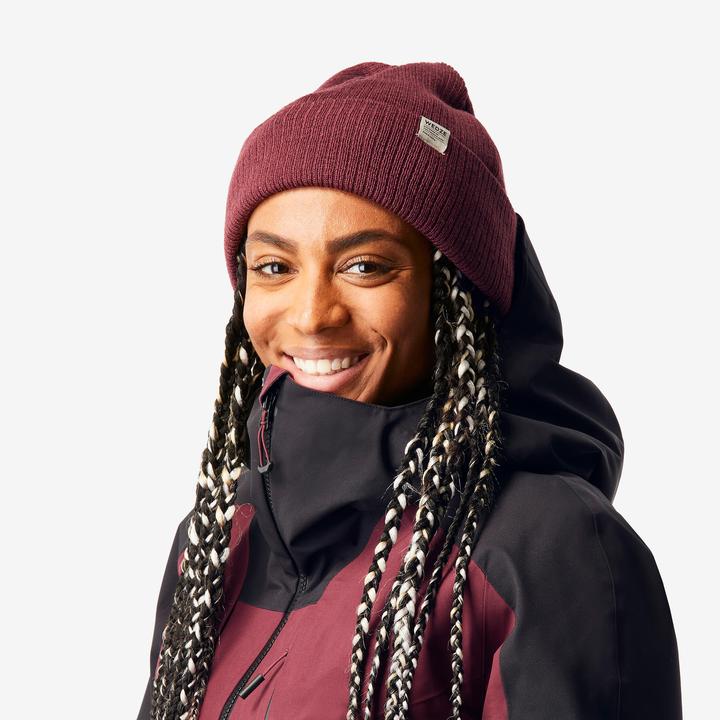 Produktbild Wedze Skijacke Damen vielseitig und warm - FR100 bordeauxrot/schwarz (XL)