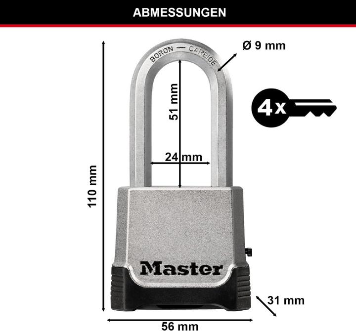 Produktbild Master Lock Hochleistungsvorhängeschloss