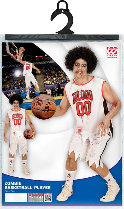 Actual product image Widmann ZOMBIE BASKETBALL PLAYER (shirt, shorts), S (S)
