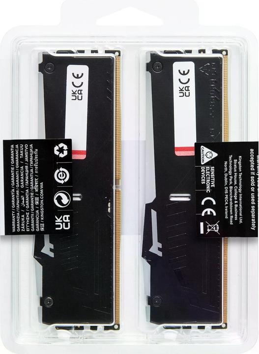 Image du produit Kingston 32GB DDR5 6000MT/S CL30 DIMM (2 x 16GB, 6000 MHz, RAM DDR5, DIMM)