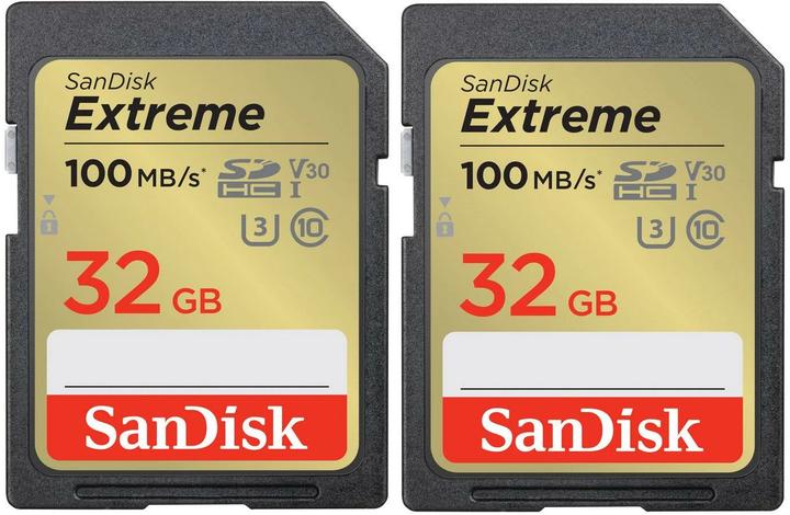 Actual product image SanDisk Extreme (32 GB, SDHC, U3, UHS-I)