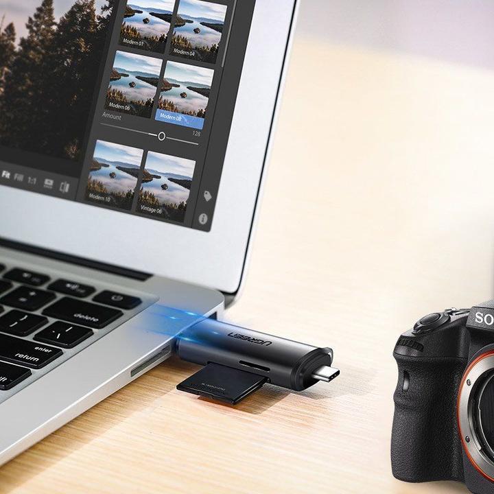 Produktbild Ugreen USB-C und USB-A — TF SD 3.0 (USB-C)