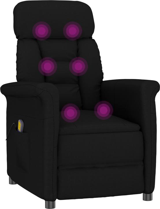Produktbild VidaXL Massagesessel Schwarz Mikrofaser
