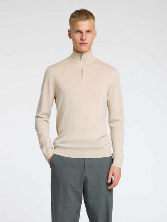 Image du produit Selected Homme Slhtray Ls Knit Merino Half Zip Noos (M)
