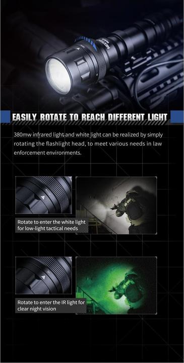 Actual product image Nextorch WL50IR weapon lamp (16 cm)