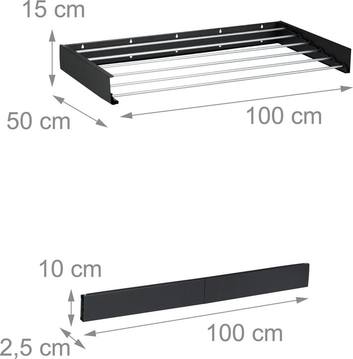 Produktbild Relaxdays Wand-Wäscheständer (6 m)