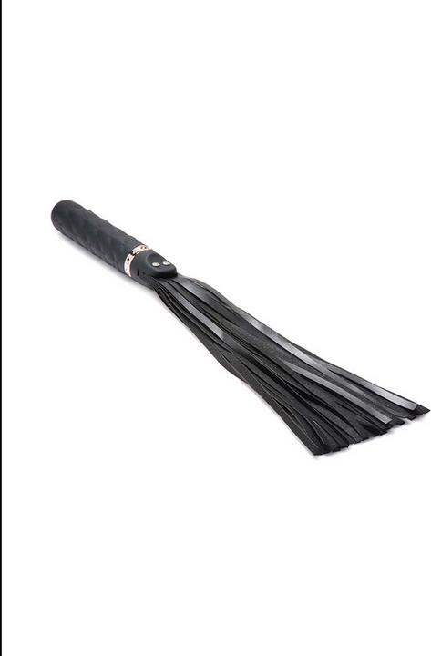 Actual product image Master Series Vibra-Lasher 9X Vibrating Silicone Dildo Flogger