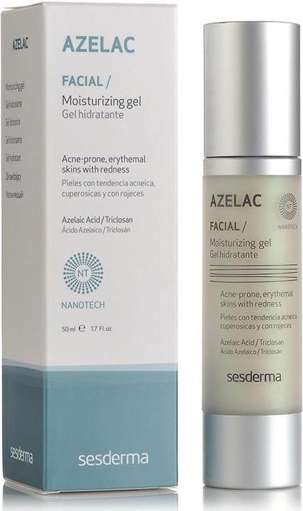 Actual product image Sesderma Azelac Moisturizing Gel for oily and combination skins (50 ml, 24h cream)