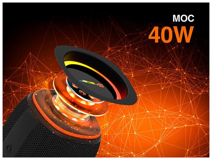 Actual product image Tracer XtremeBeat Pro TWS Tragbarer Bluetooth-Lautsprecher Schwarz 40 W (Electrical connection)