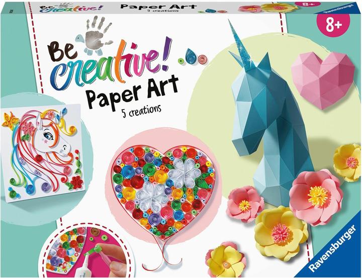 Produktbild Ravensburger Paper Art Flowers & Unicorn