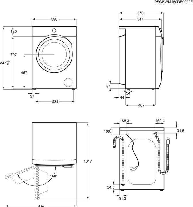 Produktbild AEG L6FBC41689 (8 kg, Links)