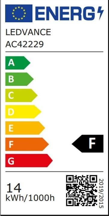 Energie-Label Ledvance Smart+ Wifi Classic (E27, 14 W, 1521 lm, 1 x, F)