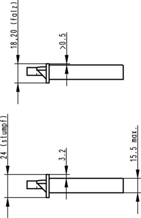 Produktbild BKS Einsteckschloss 55mm PZW DIN Links (04150009) (Einsteckschloss)
