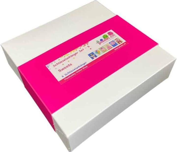 Produktbild Pixelhobby Schlüsselanhänger 6er Geschenk Set - Sweets