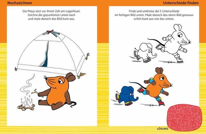Actual product image Die Maus • Erstes Zeichnen (Die Sendung mit der Maus) (German, Schwager & Steinlein Publishing House, 2022)