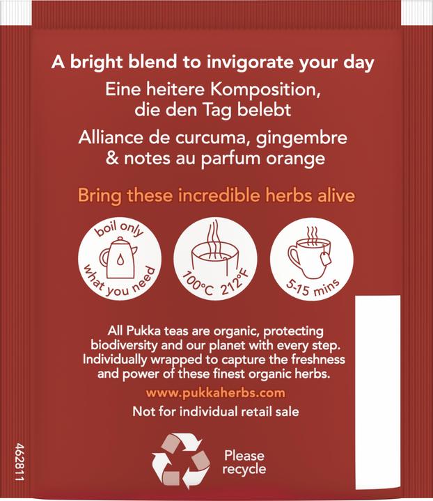 Actual product image Pukka Tea Bag Organic Tea Turmeric Active 20 pieces (36 g)
