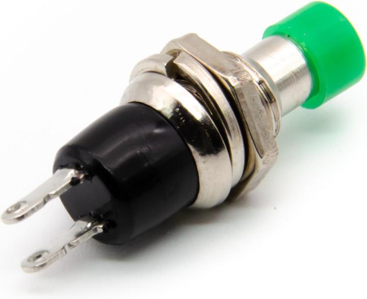 Actual product image Purecrea Flush-mounted push-button green 7mm 2P