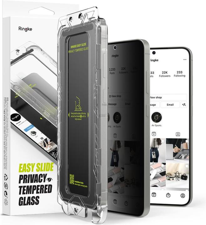 Image du produit Ringke Easy Slide 2-pack Privacy Glass for Samsung Galaxy S25 (2 pièce(s), Samsung Galaxy S25, Samsung Galaxy S24)