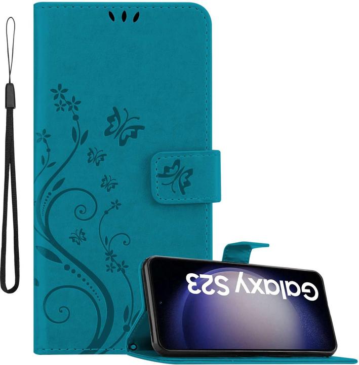 Cadorabo Case for Samsung Galaxy S23 Flower Book (Samsung Galaxy S23)