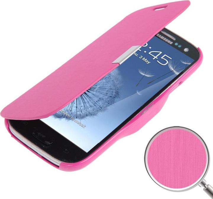 Produktbild König Design Handyhülle Tasche für Samsung Galaxy S3 i9300 / i9305 / S3 NEO i9301 pink gebürstet (Samsung Galaxy S3 LTE i9305, Samsung Galaxy S3 i9300)