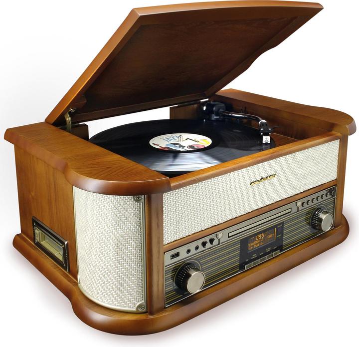 Produktbild Soundmaster NR566BE (Plattenspieler, CD Player, Bluetooth, 2x 5 W)