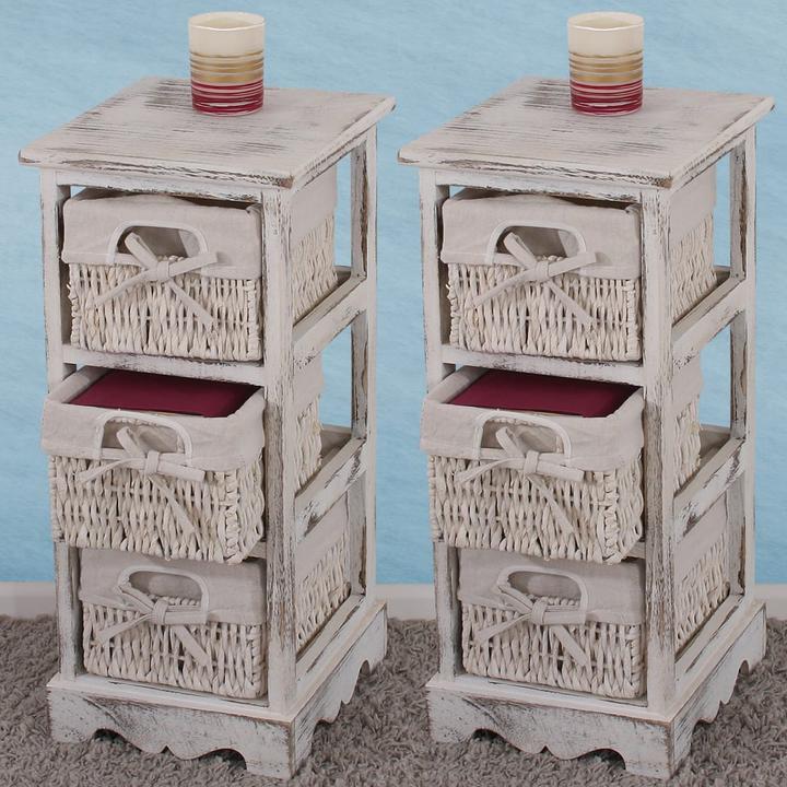 Actual product image JOHN316 2x Regal Kommode (25 x 28 x 58 cm)