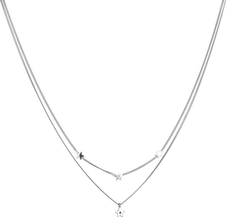 Immagine prodotto Elli Collana a strati Stella Astro Cristalli Argento 925 (Argento 925, Cristallo di vetro, 40 cm)