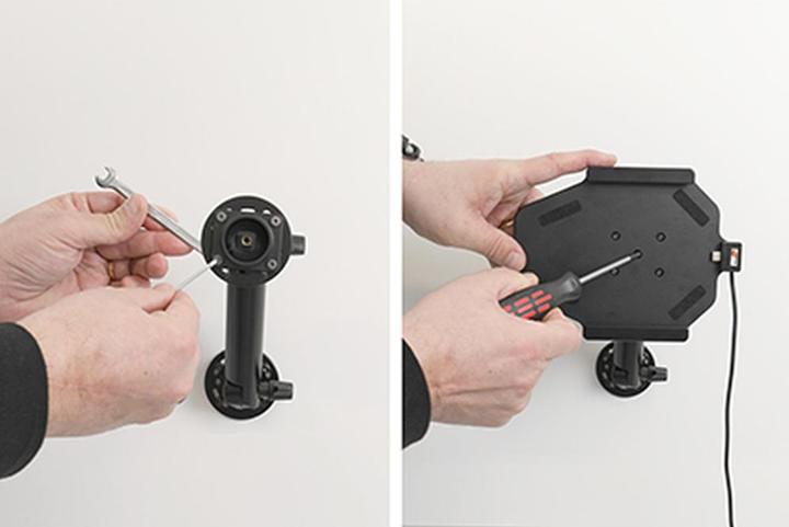 Produktbild Brodit Halter Aktiv USB, 12/24V, für SAMSUNG Galaxy Tab A9, inkl. USB-Ladegerät