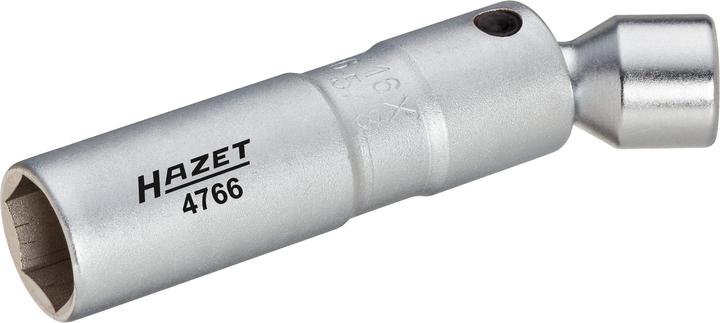 Produktbild HAZET Zündkerzen-Schlüssel 4766 - Vierkant hohl 10 mm (3/8 Zoll) - Aussen-Sechskant Pr