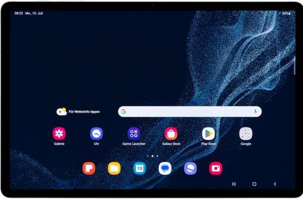 Actual product image Samsung Galaxy Tab S8+ (5G, 12.40", 256 GB, Silver)