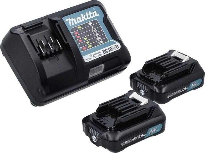 Produktbild Makita HP333DWAE Akku-Schlagbohrschrauber 12V MAX, 2x 2,0 Ah Li-Ion 30 (Akkubetrieb)