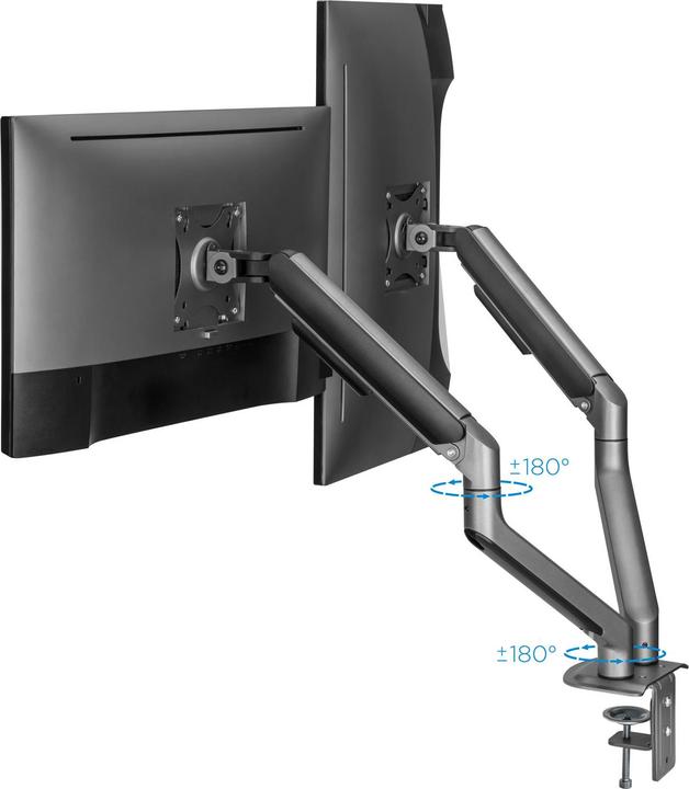 Immagine prodotto Tooq Technology DB4132TNR-G - morsetto / bullone - 18 kg - 43,2 cm (17 pollici) - 81,3 cm (32 pollici) - 1 (Tavolo, 32.01")