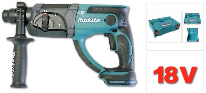 Image du produit Makita BHR 202 Z Perforateur à percussion sans fil 18V 2,0J SDS Plus + Coffret Makpac - sans batteri (Fonctionnement sur batterie)