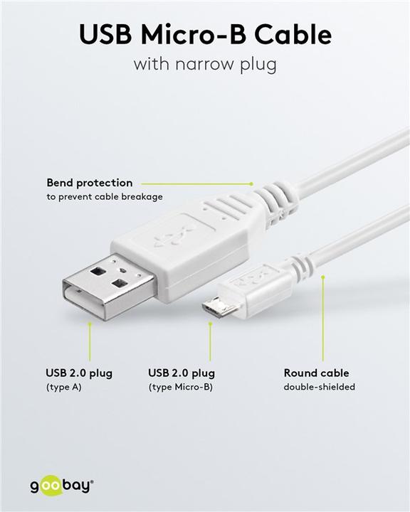 Actual product image Goobay USB cable (1 m, USB 2.0)