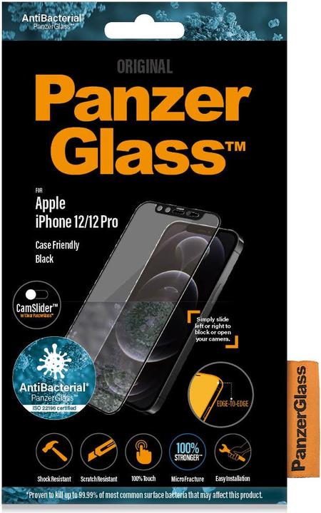 Actual product image PanzerGlass Case Friendly (1 Piece, Apple iPhone 12 Pro, Apple iPhone 12)