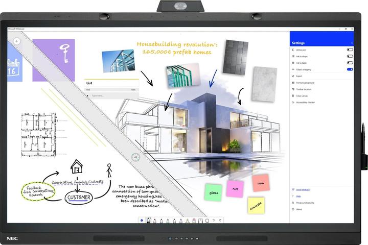 Produktbild NEC MultiSync WD551, 139,7 cm (55 Zoll), IPS, 3840 x 2160 Pixel, 400 cd/m², 4K Ultra HD, Direct-LED (3840 x 2160 Pixel, 55")