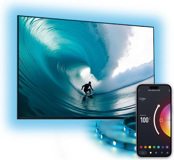 KSIX LED-Leisten SmartLED 2 m 480 Lm (200 cm, Intérieur)