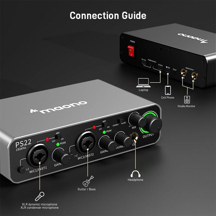 Productafbeelding Maono PS22 audio-interface (USB)