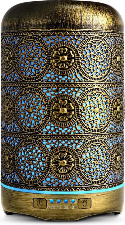 Esmée Orientalischer Luftbefeuchter Aroma Öl Diffuser mit LED Beleuchtung (200 ml)
