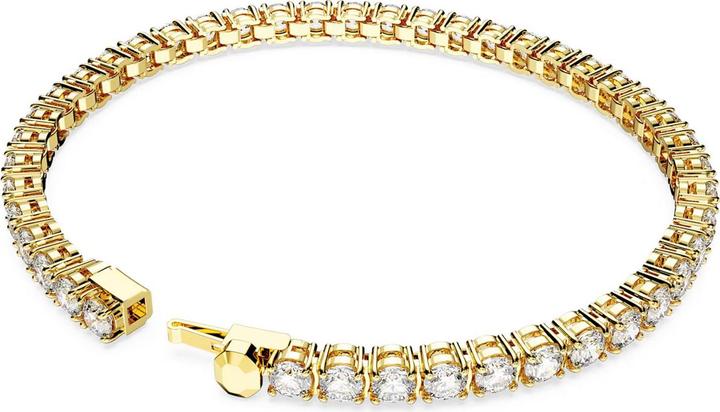 Immagine prodotto Swarovski Bracciale Tennis Matrix in oro bianco taglio rotondo (15.50 cm, Metallo Swarovski)