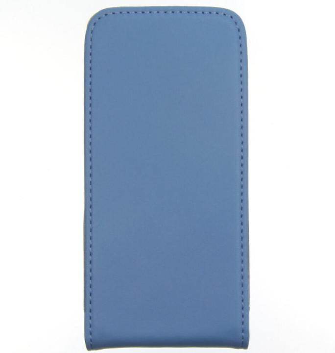 Actual product image OEM Slim leather Flip Case for iPhone 4/4s - blue (Apple iPhone 4, Apple iPhone 4s)